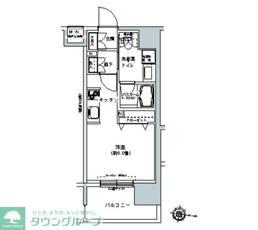 パークキューブ板橋本町の物件間取画像